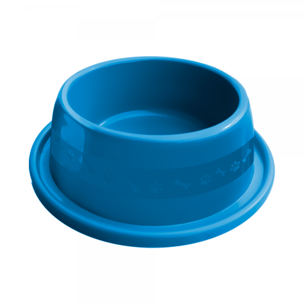 COMEDOURO PLAST. ANTI-FORMIGA N1 - 350 ML (AZUL)
